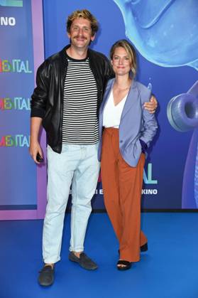 Marie Burchard with husband Sebastian Schwarz at the German premiere of ELEMENTAL at the cinema in the Kulturbrauerei on 18 06 2023