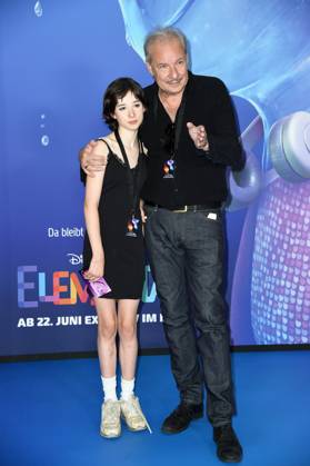 Leander Haussmann with daughter Edwina Eddi Kuhl at the German premiere of ELEMENTAL at the cinema in the Kulturbrauerei on 18 06 2023