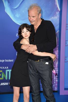 Leander Haussmann with daughter Edwina Eddi Kuhl at the German premiere of ELEMENTAL at the cinema in the Kulturbrauerei on 18 06 2023