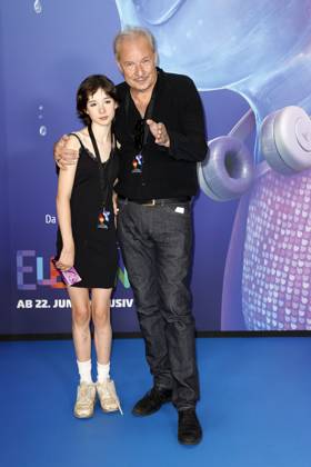 Leander Haußmann and his daughter Edwina Kuhl at the Elemental Disney cinema premiere on 18 06 2023 in Berlin Disneys Elemental movie premiere in Berlin
