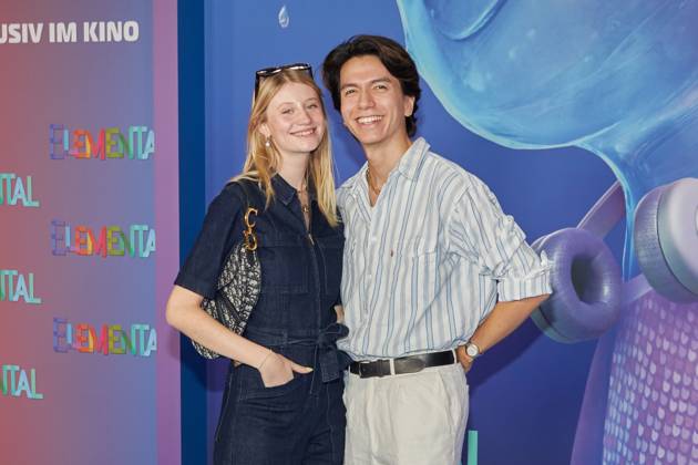 Trixi Giese and Samy Neo German premiere of ELEMENTAL at the cinema of the Kulturbrauerei in Berlin on 18 06 2023 German premiere ELEMENTAL