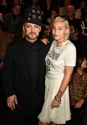 PFW - Dior Homme - Menswear - FrontRow Boy George and Paris Jackson attend the Dior Homme Menswear Fall Winter 2017-2018 show as part of Paris Fashion Week on January 21, 2017 in Paris, France. Photo by Laurent Zabulon ABACAPRESS.COM  Copyright: xZabulonxLaurent ABACAx 579132_064 ZabulonxLaurent ABACAx 579132_064