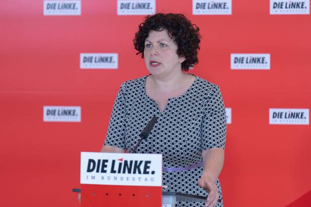 Press Statement, The Left Party in the Bundestag, Amira Mohamed Ali Parliamentary Group Meeting The Left Party, Press Statement, Chairwoman Amira Mohamed Ali, 20 6 2023 Berlin Berlin GER