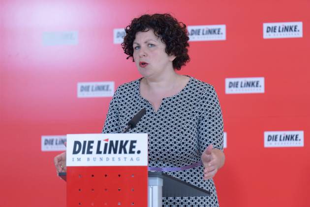 Press Statement, The Left Party in the Bundestag, Amira Mohamed Ali Parliamentary Group Meeting The Left Party, Press Statement, Chairwoman Amira Mohamed Ali, 20 6 2023 Berlin Berlin GER