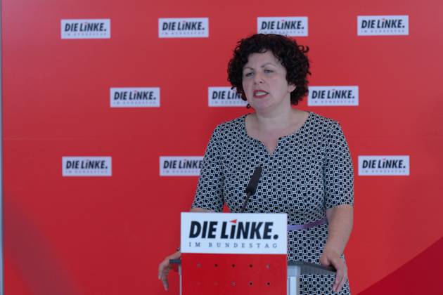 Press Statement, The Left Party in the Bundestag, Amira Mohamed Ali Parliamentary Group Meeting The Left Party, Press Statement, Chairwoman Amira Mohamed Ali, 20 6 2023 Berlin Berlin GER