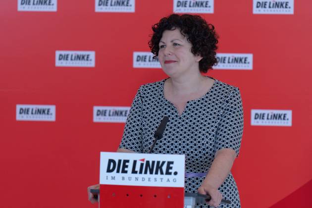 Press Statement, The Left Party in the Bundestag, Amira Mohamed Ali Parliamentary Group Meeting The Left Party, Press Statement, Chairwoman Amira Mohamed Ali, 20 6 2023 Berlin Berlin GER