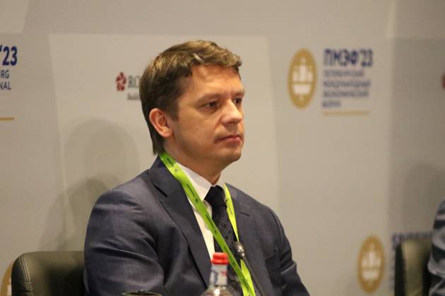 Igor Drozdov, Chairman of the Board, Skolkovo Foundation, attends a session on Integration in the Name of Development: Practical Aspects of Cooperation Under the SCO in the framework of the St. Petersburg International Economic Forum 2023 (SPIEF 2023). MaksimxKonstantinov