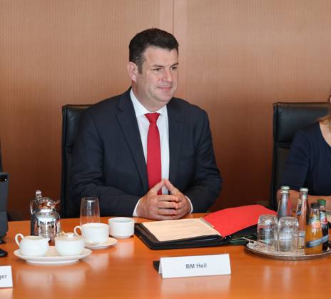 Federal Cabinet Berlin Scholz 21 06 2023, Germany, Berlin,Federal Cabinet, here Hubertus Heil at the cabinet table Federal Minister of Labor Berlin Germany