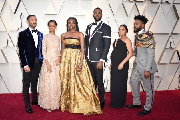 91st Academy Awards Arrivals - LA Michael B. Jordan, Letitia Wright, Danai Gurira, Winston Duke, Zinzi Evans and Ryan Coogler walking the red carpet as arriving to the 91st Academy Awards (Oscars) held at the Dolby Theatre in Hollywood, Los Angeles, CA, USA, February 24, 2019. Photo by Lionel Hahn ABACAPRESS.COM Los Angeles United States  Copyright: xHahnxLionel ABACAx 672015_100 HahnxLionel ABACAx 672015_100
