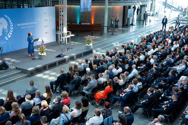 Peacekeeping Day at the Bundestag, Festive Event Peacekeeping Day at the Bundestag, Paul Löbe Haus, 22 6 2023 Berlin Berlin GER