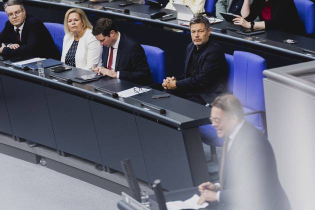 R L Konstantin von Notz, Member of the German Bundestag Buendnis 90 Die Gruenen , Robert Habeck Buendnis 90 Die Gruenen , Federal Minister for Economy and Climate Protection and Vice Chancell Copyright: xFlorianxGaertnerx