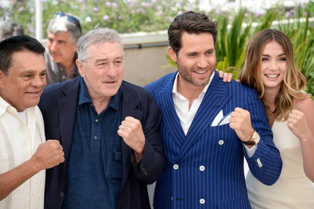 Cannes - Hands Of Stone Photocall Ana De Armas, Edgar Ramirez, Usher Raymond IV, Roberto Duran attending the photocall for the film Hands of Stone as part of the 69th Cannes Film Festival, at the Palais des Festivals in Cannes, southern France on May 16, 2016. Photo by Julien Zannoni APS-Medias ABACAPRESS.COM Cannes France Copyright: xZannonixJulien APS-Medias ABACAx 547122_044 ZannonixJulien APS-Medias ABACAx 547122_044