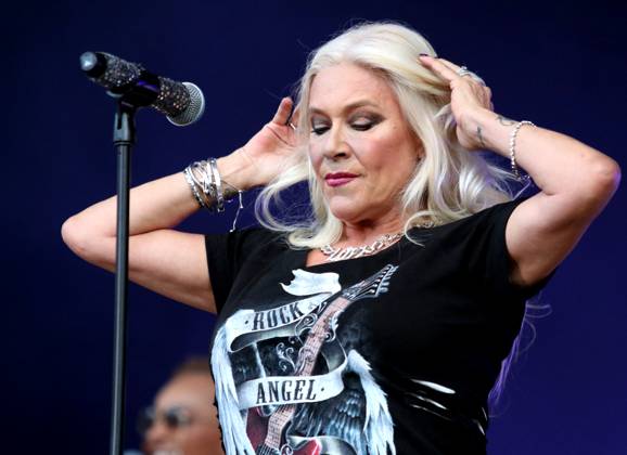 Singer Samantha Fox performance at the Parkbühne Wuhlheide on 24 06 2023 at the Berlin Radio Open Air in Berlin Copyright: xmix1x