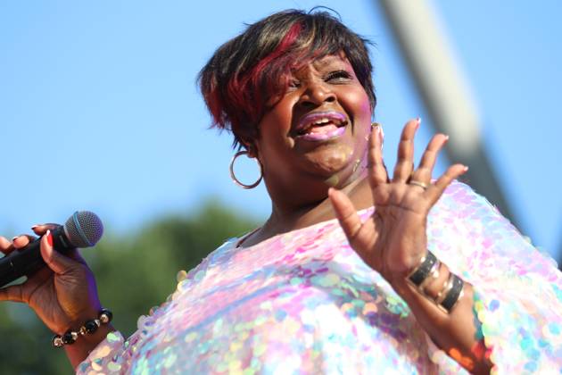 The Weather Girls singer Dynelle Rhodes performance at the Parkbühne Wuhlheide on 24 06 2023 at the Berlin Radio Open Air in Berlin Copyright: xmix1x