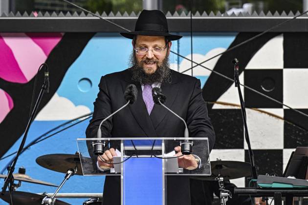 <p>Eröffnungsfeier Pears Jüdischer Campus (PJC) Mit Berlins Regierendem Bürgermeister Kai Wegner, dem israelischen Botschafter Ron Prosor, dem Präsidenten des Zentralrates der Juden und Kuratoriumsmitglied der Stiftung Jüdischer Campus, Josef Schuster., fotografiert am 25. Juni 2023 in Berlin. Deutschland Berlin Berlin Copyright: MaurizioxGambarini
