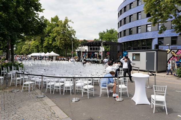 25 06 2023,Opening Pears Jewish Campus on Westfälische Strasse in the Wilmersdorf district The campus is the largest Jewish building project in Germany to date and the first Jewish campu