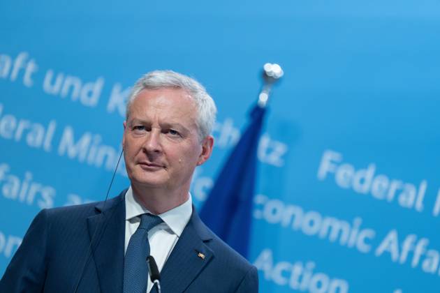 Press conference on critical raw materials, Bruno Le Maire Press conference by Robert Habeck, Federal Minister for the Economy and Climate Protection, Bruno Le Maire, Minister of Economy, Finance and Industrial and Digital Sovereignty France , and Adolfo Urso, Minister of Enterprise and Made in Italy Italy , 26.6 2023 Berlin Berlin GER