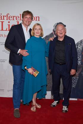 Lars Kraume director , Caroline Peters and Burghart Klaußner premiere of DIE UNSCHAERFERELATION DER LIEBE at the Delphi Filmpalast in Berlin on 28 06 2023 premiere Die Unschärferelation der Liebe