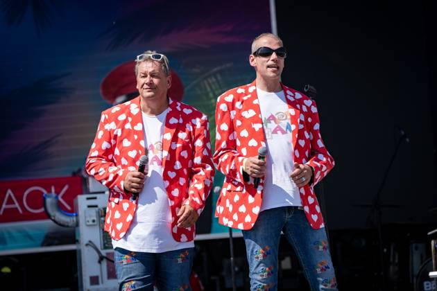 Elbstrand Festival Krautsand 2023 Performance of Sascha Loudovici from Chaos Team Together with his Chaos Team partner DJ Jimmy Elbstrand Festival Krautsand 2023 Performance of Sascha Loudovici from Chaos Team Together with his Chaos Team partner DJ Jimmy,