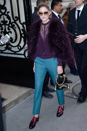 PFW Elie Saab Arrivals Olivia Palermo attending the Elie Saab show as part of Paris Haute Couture Fashion Week Spring Summer 2018-2019 on January 24, 2018 in Paris, France. Photo by Aurore Marechal ABACAPRESS.COM Paris France Copyright: xMarechalxAurore ABACAx 623040_084 MarechalxAurore ABACAx 623040_084