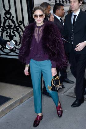 PFW Elie Saab Arrivals Olivia Palermo attending the Elie Saab show as part of Paris Haute Couture Fashion Week Spring Summer 2018-2019 on January 24, 2018 in Paris, France. Photo by Aurore Marechal ABACAPRESS.COM Paris France Copyright: xMarechalxAurore ABACAx 623040_085 MarechalxAurore ABACAx 623040_085