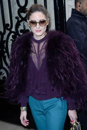 PFW Elie Saab Arrivals Olivia Palermo attending the Elie Saab show as part of Paris Haute Couture Fashion Week Spring Summer 2018-2019 on January 24, 2018 in Paris, France. Photo by Aurore Marechal ABACAPRESS.COM Paris France Copyright: xMarechalxAurore ABACAx 623040_087 MarechalxAurore ABACAx 623040_087