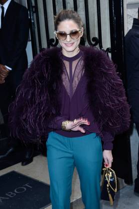 PFW Elie Saab Arrivals Olivia Palermo attending the Elie Saab show as part of Paris Haute Couture Fashion Week Spring Summer 2018-2019 on January 24, 2018 in Paris, France. Photo by Aurore Marechal ABACAPRESS.COM Paris France  Copyright: xMarechalxAurore ABACAx 623040_088 MarechalxAurore ABACAx 623040_088