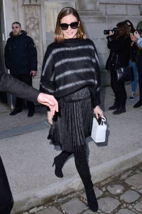 PFW Elie Saab Arrivals Olivia Palermo attending the Elie Saab show as part of the Paris Fashion Week Womenswear Fall Winter 2018 2019 in Paris, France on March 03, 2018. Photo by Aurore Marechal ABACAPRESS.COM Paris France  Copyright: xMarechalxAurore ABACAx 628048_009 MarechalxAurore ABACAx 628048_009