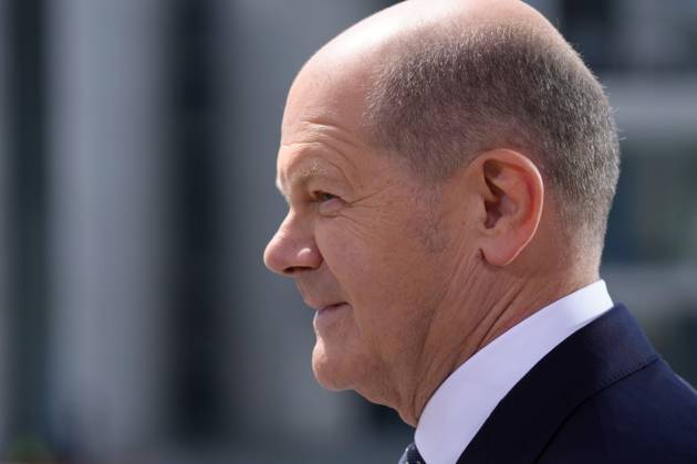 ARD summer interview with Chancellor Scholz Chancellor Olaf Scholz in portrait at ARD report from Berlin and summer interview 2023, Berlin, 02 07 2023 Berlin Berlin Germany