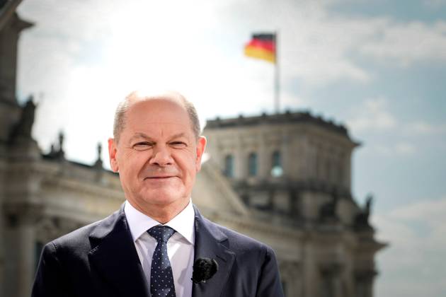 Federal Chancellor Olaf Scholz in the summer interview ARD Federal Chancellor Olaf Scholz in the portrait at the ARD report from Berlin and summer interview 2023, Berlin , 02 07 2023 Berlin Berlin Germany