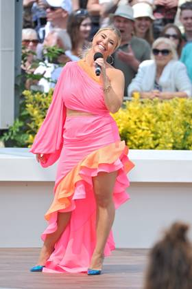 ZDF Fernsehgarten singer Beatrice Egli during the ZDF entertainment show Fernsehgarten on 02 07 2023 in Mainz 20230702MWI79266