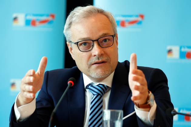 Marc Bernhard, AfD, Germany, Berlin, Reichstag, AfD session weekly press briefing
