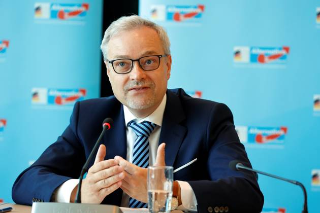Marc Bernhard, AfD, Germany, Berlin, Reichstag, AfD session weekly press briefing