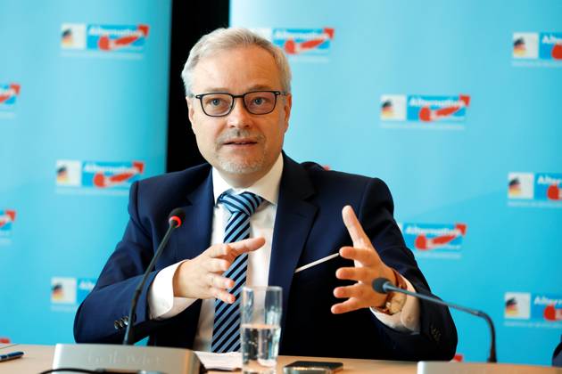 Marc Bernhard, AfD, Germany, Berlin, Reichstag, AfD session weekly press briefing