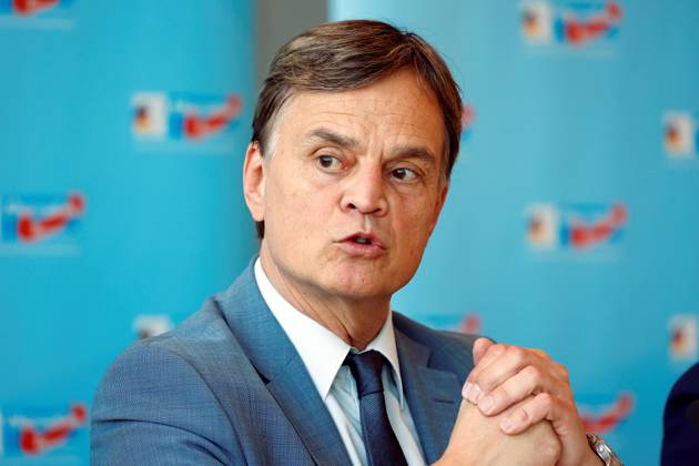 First Parliamentary Secretary of the AfD parliamentary group in the German Bundestag, Bernd Baumann, Germany, Berlin, Reichstag, AfD session weekly press briefing