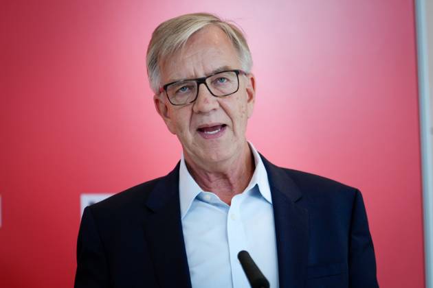 Statement Dietmar Bartsch before the parliamentary group meeting of the Bundestag Die Linke Aktuell, 04 07 2023, Berlin, Dietmar Bartsch in portrait at your statement in advance of the parliamentary group meeting Die Linke Bundestagsfraktion in the Reichstagsgebaeude Berlin Berlin Germany