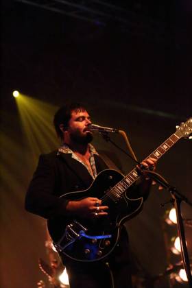 Angus Stone of the band Dope Lemon at a concert at Huxleys Neue Welt in Berlin, 5 July 2023 Dope Lemon concert Berlin