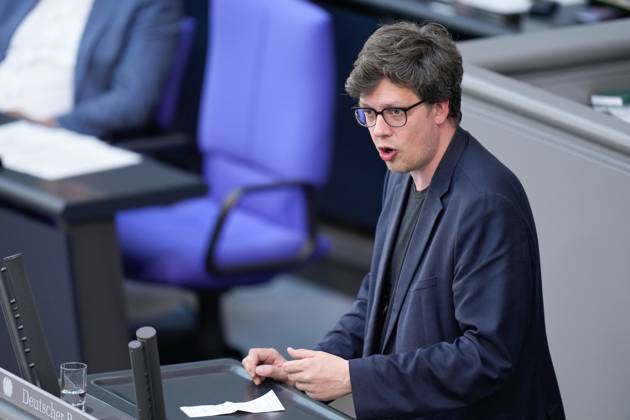 German Bundestag, 116 plenary session Dr Lukas Koehler FDP in portrait during his speech on the decision of the Federal Constitutional Court on the building energy law at the 116 session of the German Bundestag in Berlin, 07 07 2023Portrait Portraet single image 07 07 2023 116 session Berlin Berlin Germany