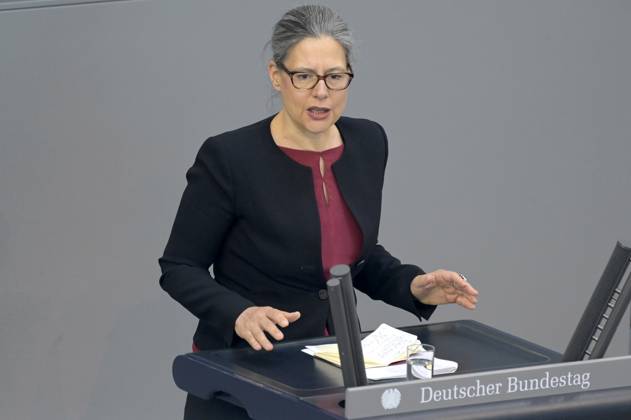 Nina Scheer at the 116 session of the German Bundestag in the Reichstag building Berlin, 07 07 2023 Foto:xF.xKernx xFuturexImage