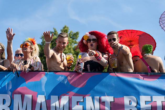 08 07 2023,Tens of thousands of people take part in techno parade Rave the Planet Loveparade founder Dr Motte is the organizer Street of 17 June in the Great Tiergarten