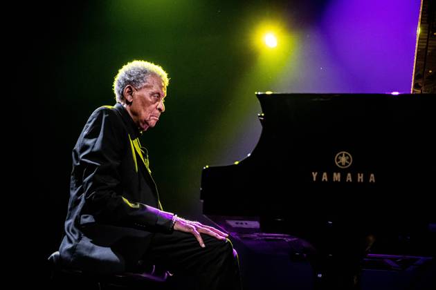 ROTTERDAM - Jazz pianist Abdullah Ibrahim during a performance at North Sea Jazz. The event once started with a few performances in six halls and nine thousand visitors in The Hague, this weekend around ninety thousand enthusiasts from all over the world will come for more than one hundred and fifty performances on sixteen stages. ANP PAUL BERGEN netherlands out - belgium out  Copyright: xx x473287737x originalFilename: 473287737.jpg