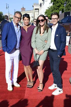 Gerit Kling with husband Wolfram Becker and son Leon Kling with girlfriend at the BMW X Staatsoper Unter den Linden event at the event Staatsoper für alle with Don Carlo as a live broadcast on the Bebelplatz Berlin, 08 07 2023 Foto:xF.xKernx xFuturexImage