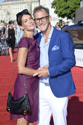 Gerit Kling with husband Wolfram Becker at the BMW X Staatsoper Unter den Linden event at the event Staatsoper für alle with Don Carlo as a live broadcast on the Bebelplatz Berlin, 08 07 2023 Foto:xF.xKernx xFuturexImage