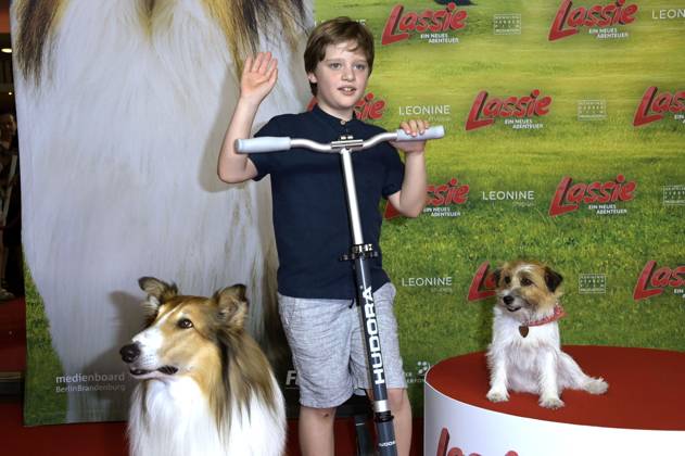 Lassie, Pelle Staacken and Pippa at the premiere of the movie Lassie A New Adventure at Zoo Palast Berlin, 09 07 2023 Foto:xF.xKernx xFuturexImage