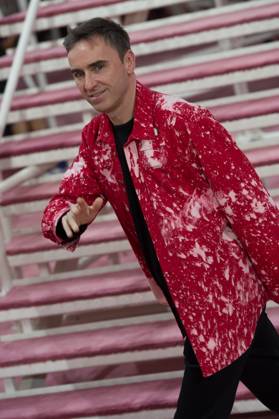 Paris Fashion Week - Dior Runway Creative Director Raf Simons appears at the end of the runway after the Christian Dior s Spring-Summer 2015 Haute Couture collection show held at the Musee Rodin in Paris, France, on January 26, 2015. Photo by Thierry Orban ABACAPRESS.COM Paris France  Copyright: xBriquet-Orban ABACAx 485040_060 Briquet-Orban ABACAx 485040_060