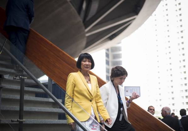 July 12, 2023, Toronto, ON, CANADA: Mayor Olivia Chow makes her way towards the media for a press conference after being sworn in as the 66th Mayor of Toronto, at City Hall on Wednesday, July 12, 2023. Toronto CANADA  - ZUMAc35_ 20230712_zaf_c35_084 Copyright: xTijanaxMartinx