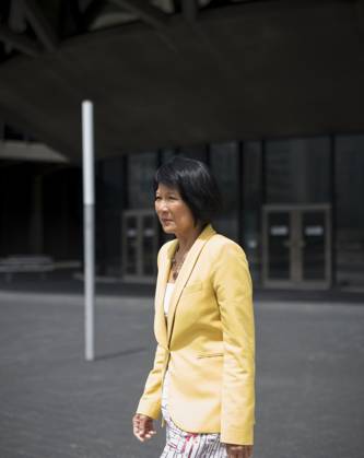 July 12, 2023, Toronto, ON, CANADA: Newly elected Mayor Olivia Chow, makes her way towards a press conference outside Toronto City Hall, on Wednesday, July 12, 2023. Toronto CANADA  - ZUMAc35_ 20230712_zaf_c35_086 Copyright: xTijanaxMartinx