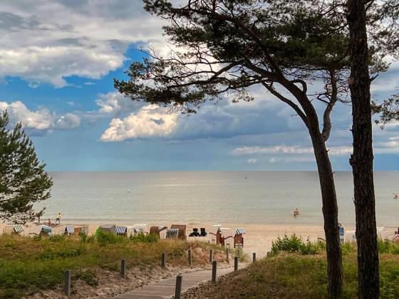 13 07 2023 View of the beach of Binz on the island of Rügen in Mecklenburg Western Pomerania Binz is the largest seaside resort on the island of Rügen The municipality belongs to the district of Western Pomerania Rügen in Mecklenburg Western Pomerania The Baltic seaside resort has borne its title since 1885 and is an attraction and vacatio