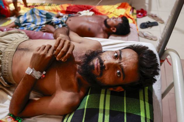 Bangladesh Confronts Surge In Dengue Cases - Dhaka People suffer from dengue fever receive medical treatment at a Hospital, in Dhaka, Bangladesh, July 14, 2023. . Dengue infection has increased five times since 1 January to 31 May this year in Bangladesh. Children aged less than 15 years suffer from dengue fever the most. Dengue infection rates are usually high during monsoon and in the slum areas. Four variations of this virus have been identified. If infected with more than one variation or for the second time, severity of the infection is way more intense. Since many children are being diagnosed with dengue for the second or third time now, the situation is getting complicated. Meanwhile, many children with dengue infection are being adm  Copyright: xSuvraxKantixDas ABACAx 860725_013 SuvraxKantixDas ABACAx 860725_013