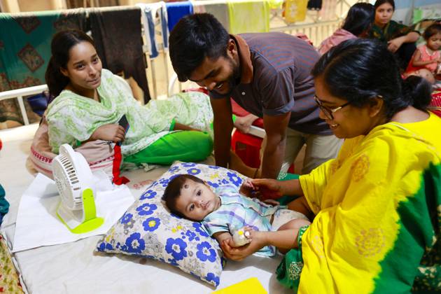 Bangladesh Confronts Surge In Dengue Cases - Dhaka Children suffer from dengue fever receive medical treatment at a hospital, in Dhaka, Bangladesh, July 14, 2023. . Dengue infection has increased five times since 1 January to 31 May this year in Bangladesh. Children aged less than 15 years suffer from dengue fever the most. Dengue infection rates are usually high during monsoon and in the slum areas. Four variations of this virus have been identified. If infected with more than one variation or for the second time, severity of the infection is way more intense. Since many children are being diagnosed with dengue for the second or third time now, the situation is getting complicated. Meanwhile, many children with dengue infection are being a  Copyright: xSuvraxKantixDas ABACAx 860725_018 SuvraxKantixDas ABACAx 860725_018